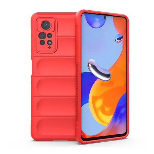 Xiaomi Redmi Note 11 Pro / Note 11 Pro 5G / Note 11E Pro / Note 12 Pro 4G, Szilikon tok, közepesen ütésálló, 3D minta, piros