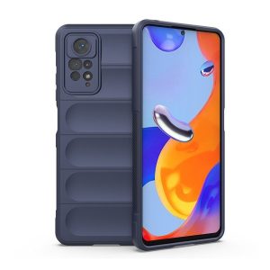 Xiaomi Redmi Note 11 Pro / Note 11 Pro 5G / Note 11E Pro / Note 12 Pro 4G, Szilikon tok, közepesen ütésálló, 3D minta, sötétkék