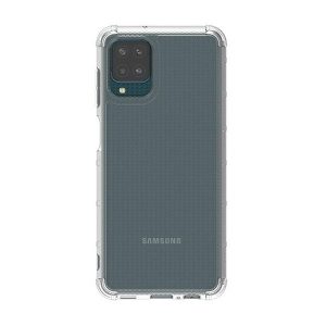 Samsung Galaxy A12 / A12 Nacho / M12 SM-A125F / A127F / M127F, Szilikon tok, közepesen ütésálló, légpárnás sarok, átlátszó, gyári