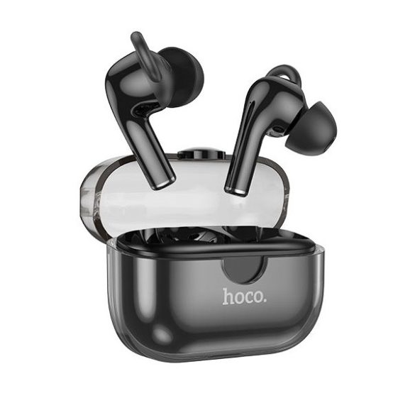 Bluetooth sztereó fülhallgató, v5.3, TWS, töltőtok, zajszűrővel, Hoco EW22 Cantante, fekete