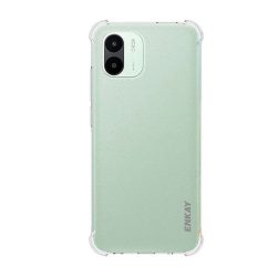   Xiaomi Redmi A1 / A2, Szilikon tok, közepesen ütésálló, légpárnás sarok, Enkay, átlátszó