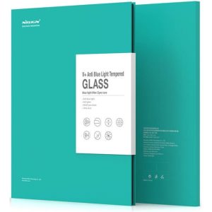 Apple iPad 10.9 (2022), Kijelzővédő fólia, ütésálló fólia (az íves részre NEM hajlik rá!), Tempered Glass (edzett üveg), Anti Blue Light, Nillkin, V+, Clear