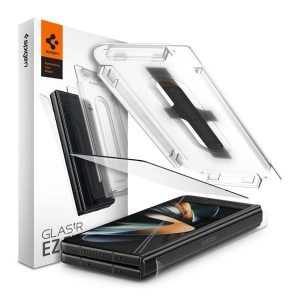 Samsung Galaxy Z Fold4 5G SM-F936B, Kijelzővédő fólia, ütésálló fólia (az íves részre is!), Tempered Glass (edzett üveg), Full Cover, Spigen Ez Fit, Clear