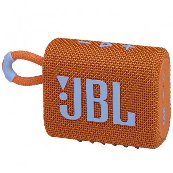 Bluetooth hordozható hangszóró, 4.2W, v5.1, felakasztható, vízálló, JBL Go 3, narancssárga