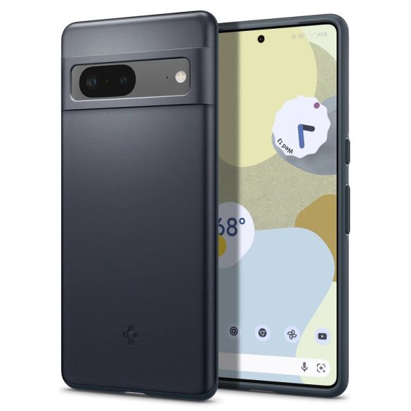 Google Pixel 7, Műanyag hátlap védőtok, Spigen Thin Fit, sötétkék