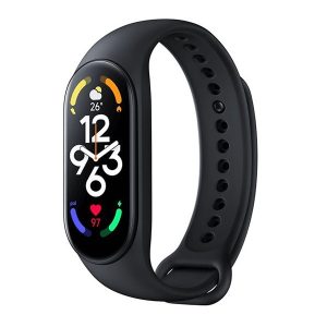 Xiaomi Mi Smart Band 7, szilikon pótszíj, állítható, fekete, gyári