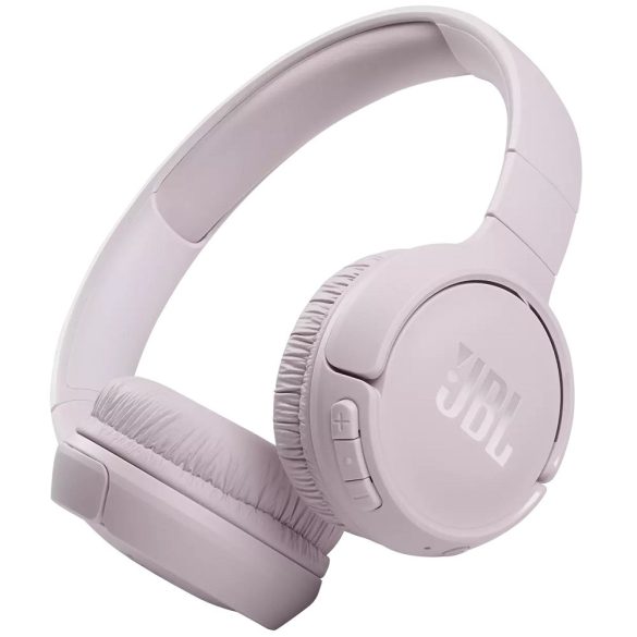Bluetooth sztereó fejhallgató, v5.0, Multipoint, mikrofon, funkció gomb, hangerő szabályzó, összecsukható, JBL Tune 510, rózsaszín