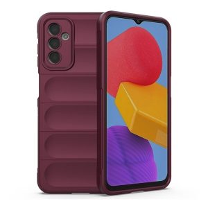 Samsung Galaxy M23 5G SM-M236B, Szilikon tok, közepesen ütésálló, 3D minta, bordó