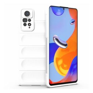 Xiaomi Redmi Note 11 Pro / Note 11 Pro 5G / Note 11E Pro / Note 12 Pro 4G, Szilikon tok, közepesen ütésálló, 3D minta, fehér