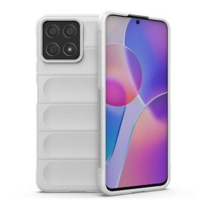 Huawei Honor X8 4G / X30i / Play 6T Pro, Szilikon tok, közepesen ütésálló, 3D minta, fehér