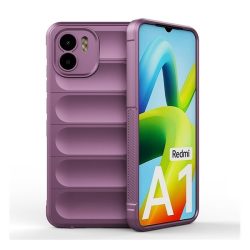   Xiaomi Redmi A1 / A2, Szilikon tok, közepesen ütésálló, 3D minta, lila