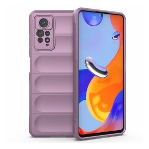 Xiaomi Redmi Note 11 Pro / Note 11 Pro 5G / Note 11E Pro / Note 12 Pro 4G, Szilikon tok, közepesen ütésálló, 3D minta, lila