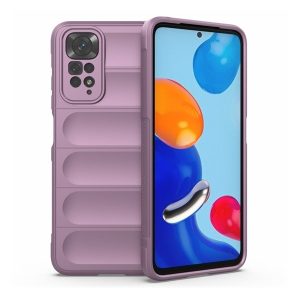 Xiaomi Redmi Note 11 / Note 11S, Szilikon tok, közepesen ütésálló, 3D minta, lila