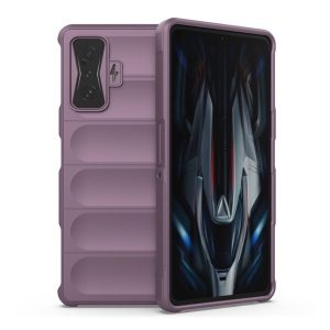 Xiaomi Poco F4 GT, Szilikon tok, közepesen ütésálló, 3D minta, lila