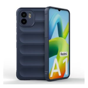 Xiaomi Redmi A1 / A2, Szilikon tok, közepesen ütésálló, 3D minta, sötétkék