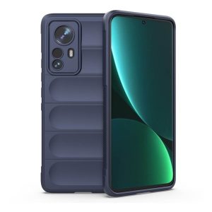 Xiaomi 12 Pro / 12 Pro (Dimensity) / 12S Pro, Szilikon tok, közepesen ütésálló, 3D minta, sötétkék