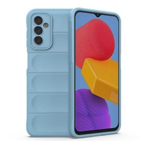 Samsung Galaxy M23 5G SM-M236B, Szilikon tok, közepesen ütésálló, 3D minta, világoskék