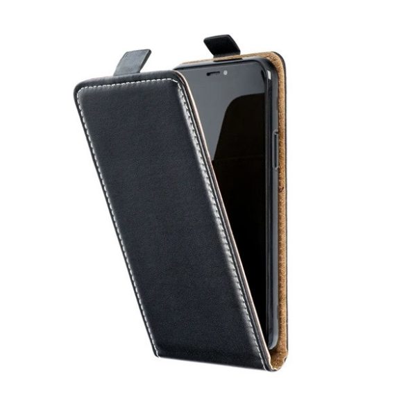 Samsung Galaxy A54 5G SM-A546B, Forcell lenyitható bőrtok, Slim Flexi, felfelé nyíló - kinyitható, fekete