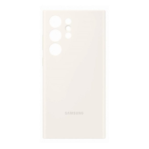 Samsung Galaxy S23 Ultra SM-S918, Szilikon tok, fehér, gyári