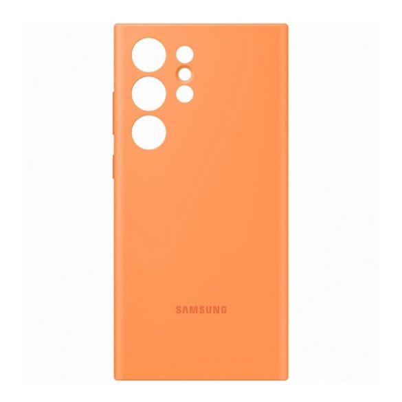 Samsung Galaxy S23 Ultra SM-S918, Szilikon tok, narancssárga, gyári