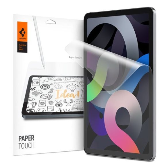 Apple iPad Pro 12.9 (2018 / 2020 / 2021 / 2022), Kijelzővédő fólia, Matt, Spigen Paper Touch, Clear Prémium