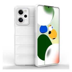 Xiaomi Redmi Note 12 Pro 5G / Poco X5 Pro 5G, Szilikon tok, közepesen ütésálló, 3D minta, fehér