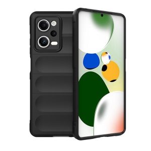 Xiaomi Redmi Note 12 Pro 5G / Poco X5 Pro 5G, Szilikon tok, közepesen ütésálló, 3D minta, fekete