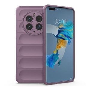 Huawei Mate 50 Pro, Szilikon tok, közepesen ütésálló, 3D minta, lila