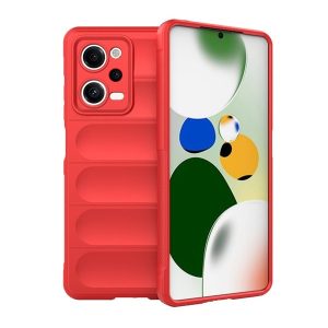 Xiaomi Redmi Note 12 Pro 5G / Poco X5 Pro 5G, Szilikon tok, közepesen ütésálló, 3D minta, piros