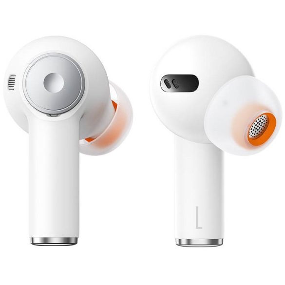 Bluetooth sztereó fülhallgató, v5.3, TWS, töltőtok, zajszűrővel, Baseus Bowie EX, fehér
