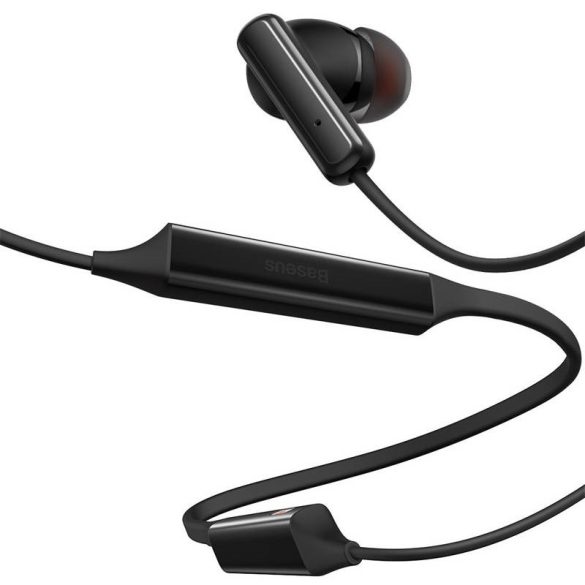 Bluetooth sztereó fülhallgató, v5.2, Multipoint, sportoláshoz, mikrofon, funkció gomb, Baseus Bowie U2, fekete