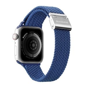 Apple Watch 1-6, SE, SE (2022) (38 / 40 mm) / Watch 7-8 (41 mm), textíl pótszíj, állítható, Dux Ducis Mixture, kék