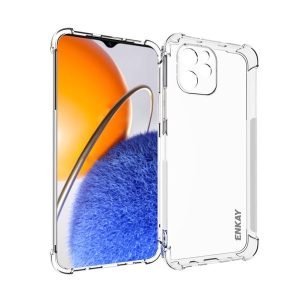 Huawei Nova Y61, Szilikon tok, közepesen ütésálló, légpárnás sarok, Enkay, átlátszó