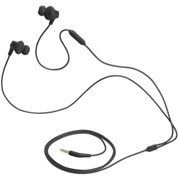 Vezetékes sztereó fülhallgató, 3.5 mm, mikrofon, funkció gomb, hangerő szabályzó, vízálló, JBL Endurance Run 2, fekete