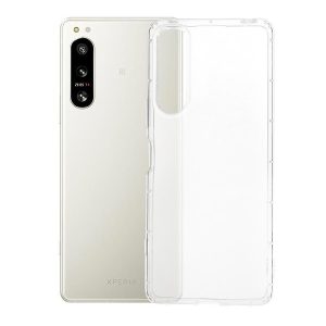 Sony Xperia 5 IV, Szilikon tok, közepesen ütésálló, légpárnás keret, átlátszó