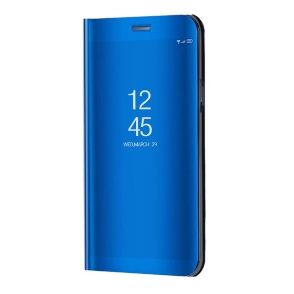 Oppo Reno8 5G, Oldalra nyíló tok, hívás mutatóval, Smart View Cover, kék (utángyártott)