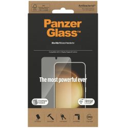   Samsung Galaxy S23 Plus SM-S916, Kijelzővédő fólia, ütésálló fólia (az íves részre is!), Tempered Glass (edzett üveg), 3D Full Cover, Panzer Ultra Wide Fit, Clear