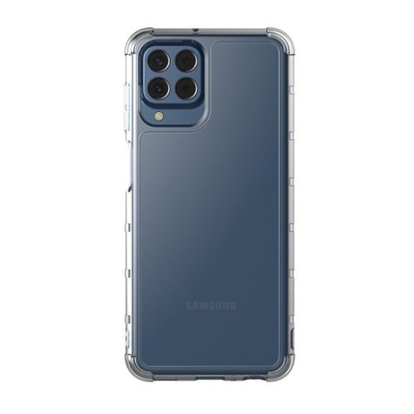 Samsung Galaxy M33 5G SM-M336B, Szilikon tok, közepesen ütésálló, légpárnás sarok, átlátszó, gyári