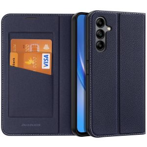 Samsung Galaxy A34 5G SM-A346B, Oldalra nyíló tok, stand, közepesen ütésálló, Dux Ducis Skin X2, sötétkék