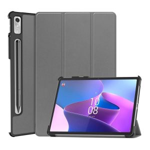 Lenovo Tab P11 Pro (11.2) (2. generáció) TB-132FU, mappa tok, Trifold, érintőceruza tartó, szürke