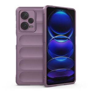 Xiaomi Redmi Note 12 Pro Plus 5G, Szilikon tok, közepesen ütésálló, 3D minta, lila