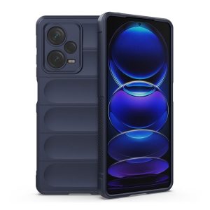 Xiaomi Redmi Note 12 Pro Plus 5G, Szilikon tok, közepesen ütésálló, 3D minta, sötétkék