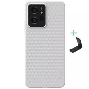 Xiaomi Redmi Note 12 4G, Műanyag hátlap védőtok, stand, Nillkin Super Frosted, fehér