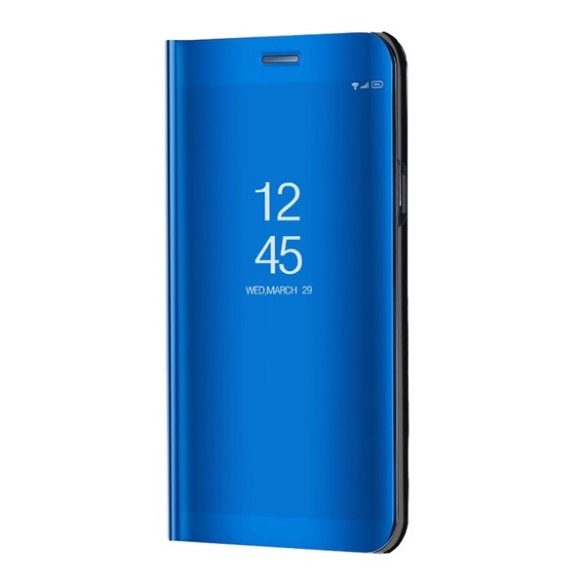 Realme 10 4G, Oldalra nyíló tok, hívás mutatóval, Smart View Cover, kék (utángyártott)