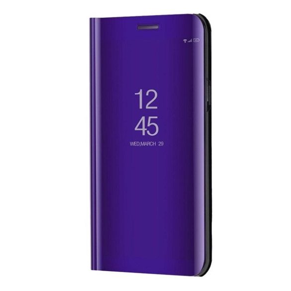Realme 10 4G, Oldalra nyíló tok, hívás mutatóval, Smart View Cover, lila (utángyártott)