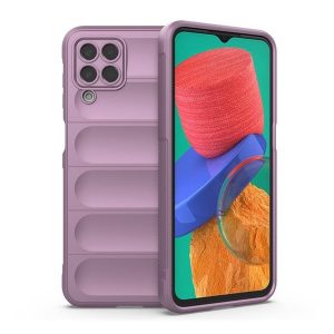 Samsung Galaxy M33 5G SM-M336B, Szilikon tok, közepesen ütésálló, 3D minta, lila