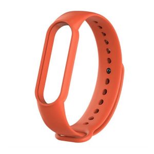 Xiaomi Mi Band 3 / Mi Band 4, szilikon pótszíj, narancssárga