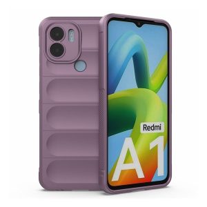 Xiaomi Redmi A1 Plus / A2 Plus / Poco C50, Szilikon tok, közepesen ütésálló, 3D minta, lila