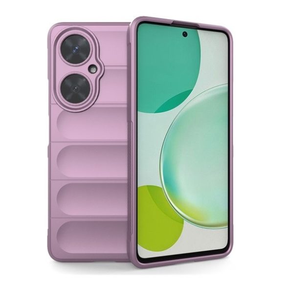 Huawei Nova 11i, Szilikon tok, közepesen ütésálló, 3D minta, lila