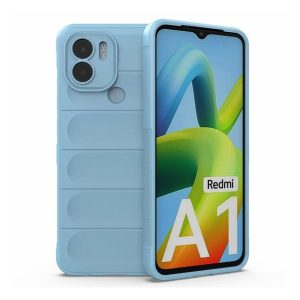 Xiaomi Redmi A1 Plus / A2 Plus / Poco C50, Szilikon tok, közepesen ütésálló, 3D minta, világoskék